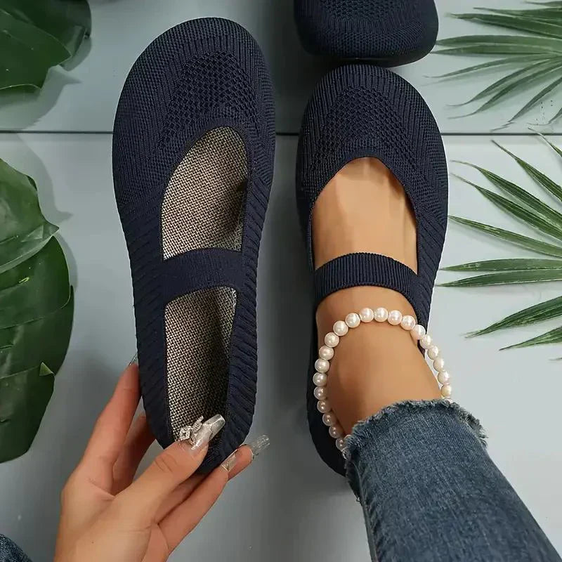 Nyxara lightweight mesh slippers with ultra-soft padded insole and non-slip sole for travel