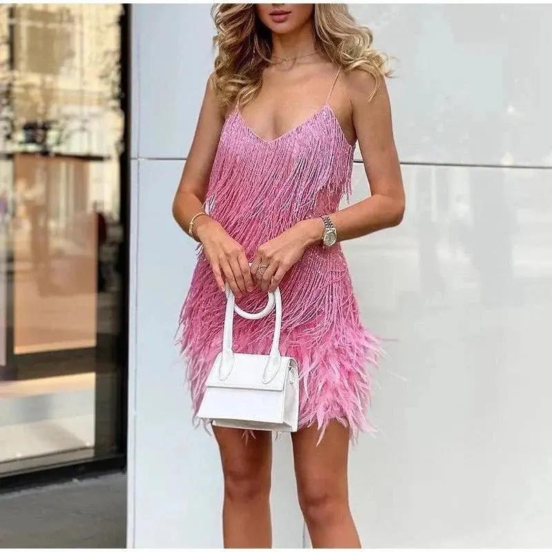 Women's silver sequin cocktail dress, Roaring Twenties-inspired mini with all-over shimmer
