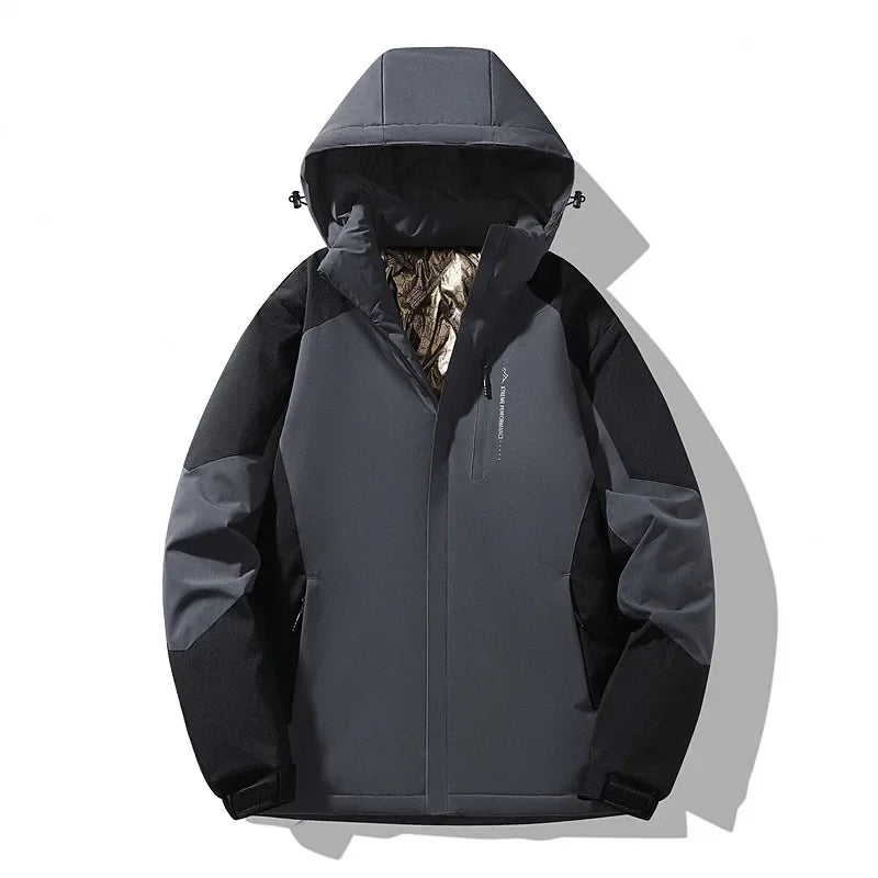 Women's colorblock ski jacket vibrant multi-tone structured fit winter outerwear for layering outdoors