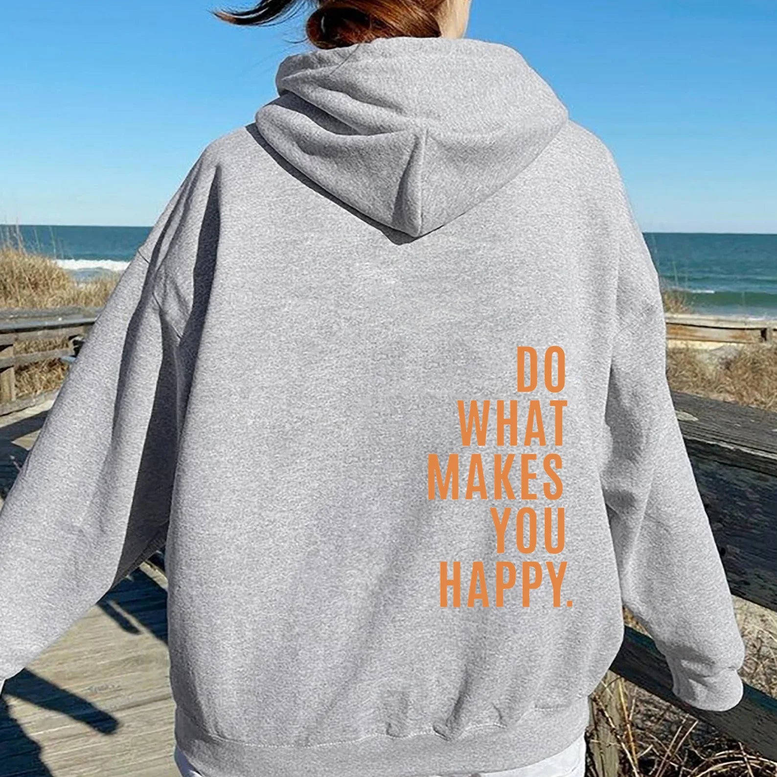 Women's cozy everyday hoodie casual relaxed silhouette all-season versatile layering piece
