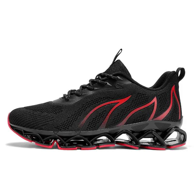 Men's lightweight breathable running shoes mesh upper streamlined silhouette everyday comfort