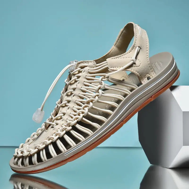Yacht yarn slip-on shoes open mesh design structured support breathable interwoven comfort technology