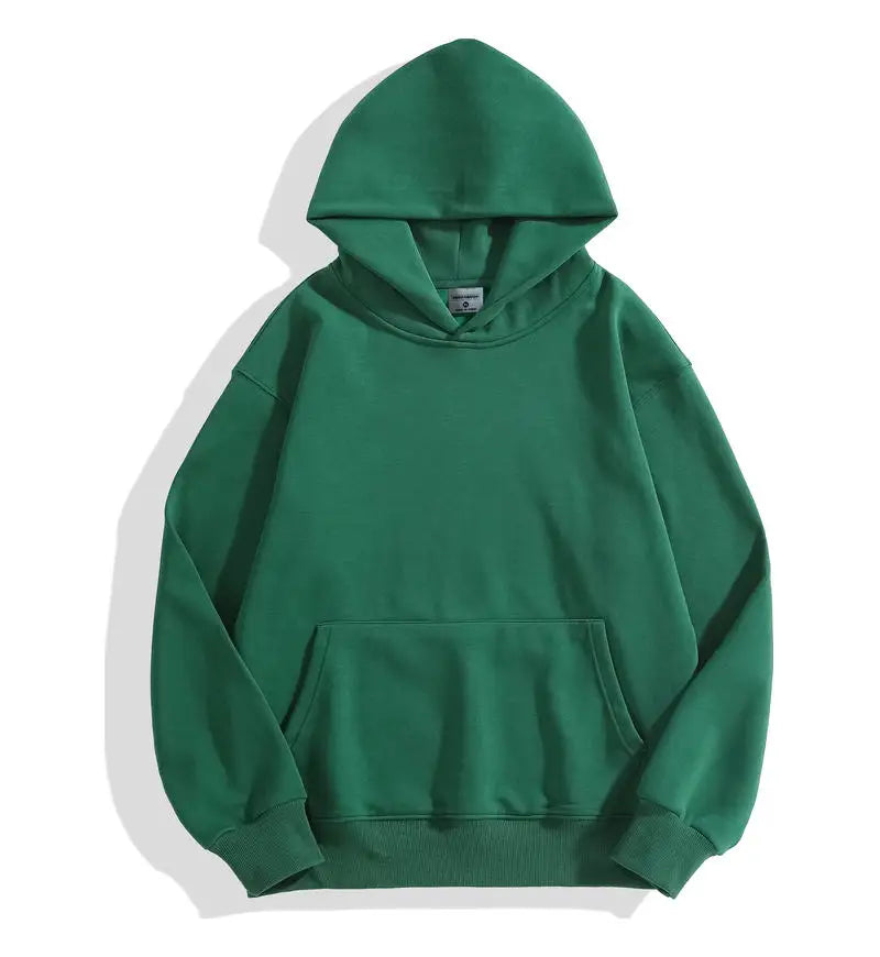 Men's heavyweight 500GSM thick cotton hoodie in cozy winter style with durable warm fit