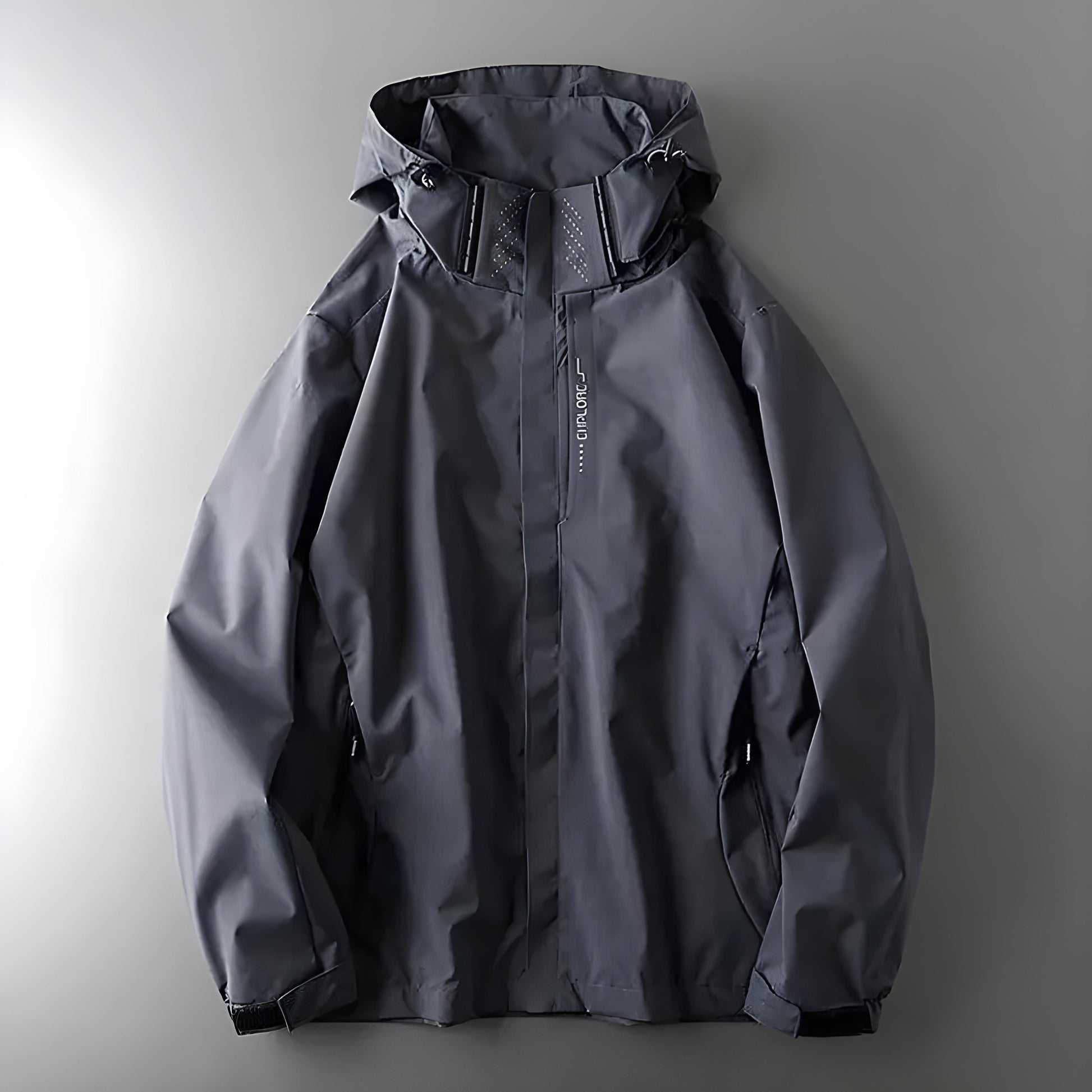 Men's lightweight packable windbreaker jacket waterproof breathable shell for outdoor adventures