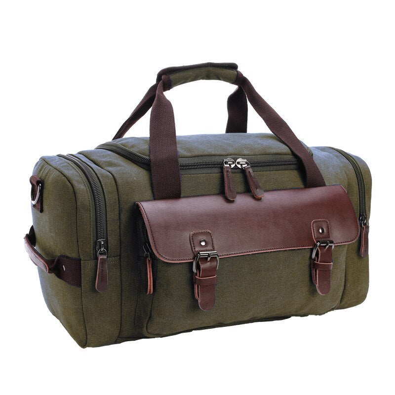 Men's large capacity duffel bag stylish functional travel bag with top handles ample storage