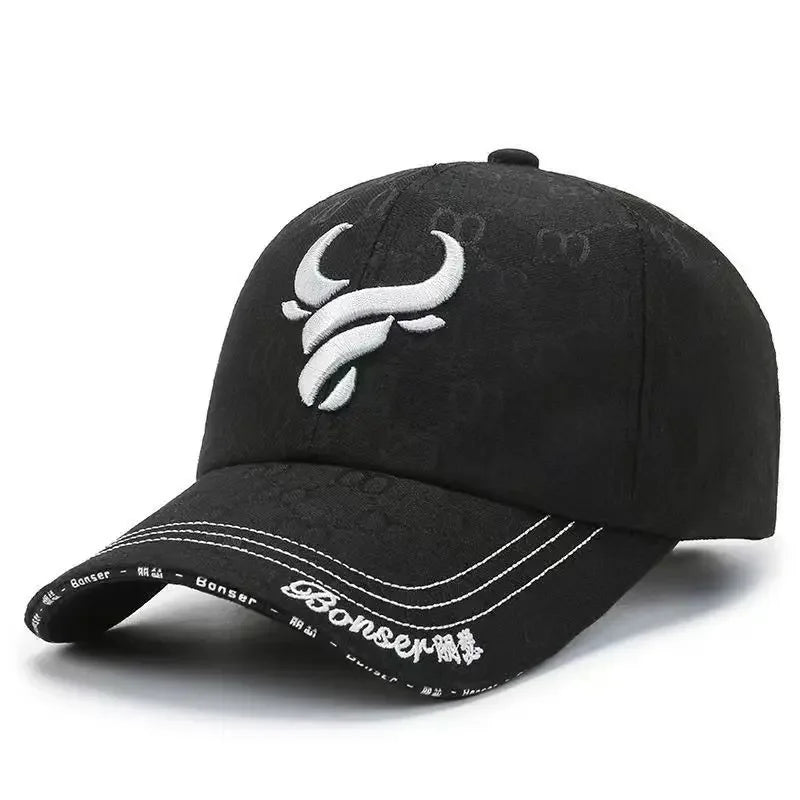 Taurus Trail Cap soft cotton blend adjustable strap embroidered ox head outdoor enthusiasts