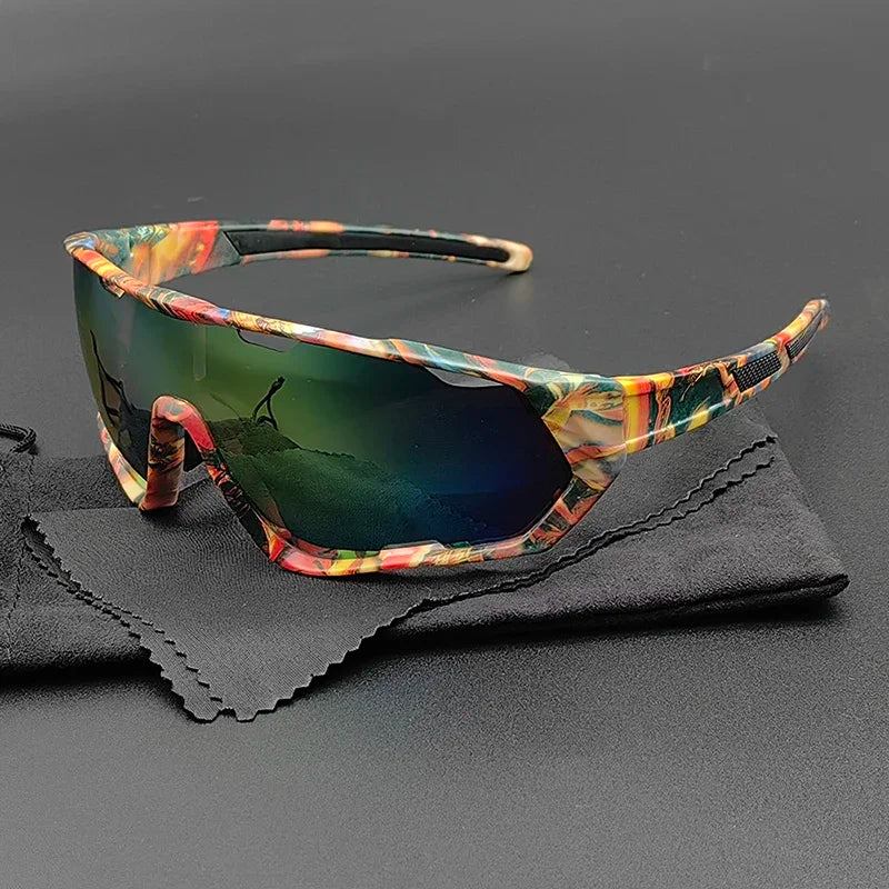 Peak View sport sunglasses lightweight polycarbonate lenses non-slip nose pad for cycling hiking running