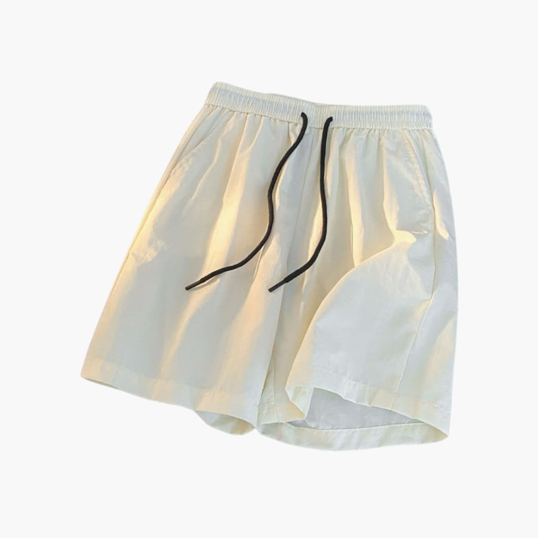 Women's athletic shorts elastic waistband drawstring closure hip pockets active workout casual wear