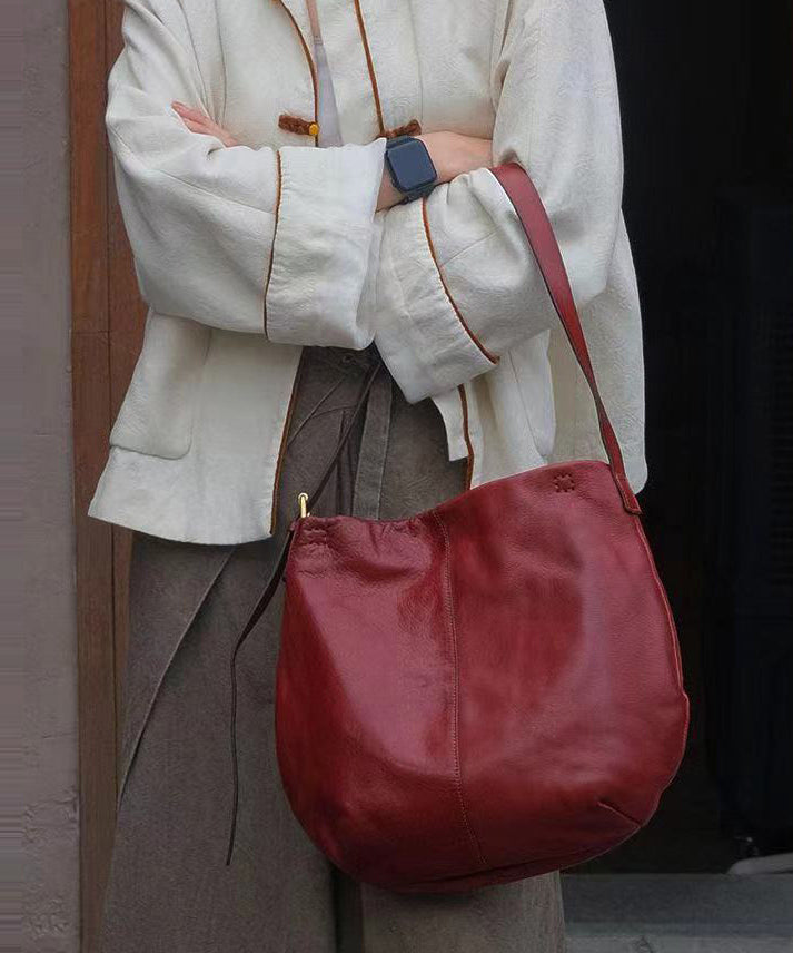 Sacs à bandoulière en cuir de mûrier simples de grande capacité - Urbann-Vibe
