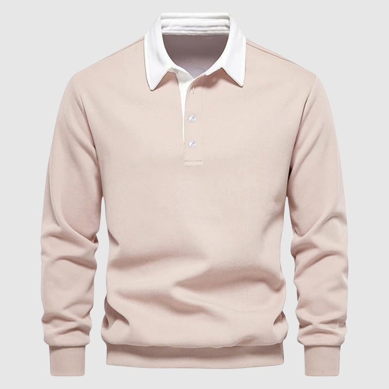 Unisex breathable knit polo shirt smart casual regular fit with crisp collared neckline