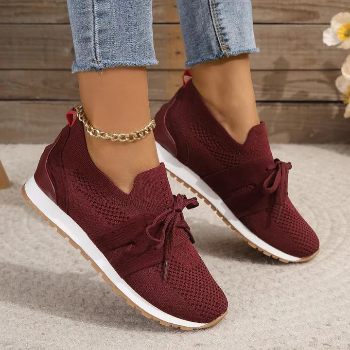 Women's low-cut sneakers lightweight neutral minimal design for daily active casual wear comfort