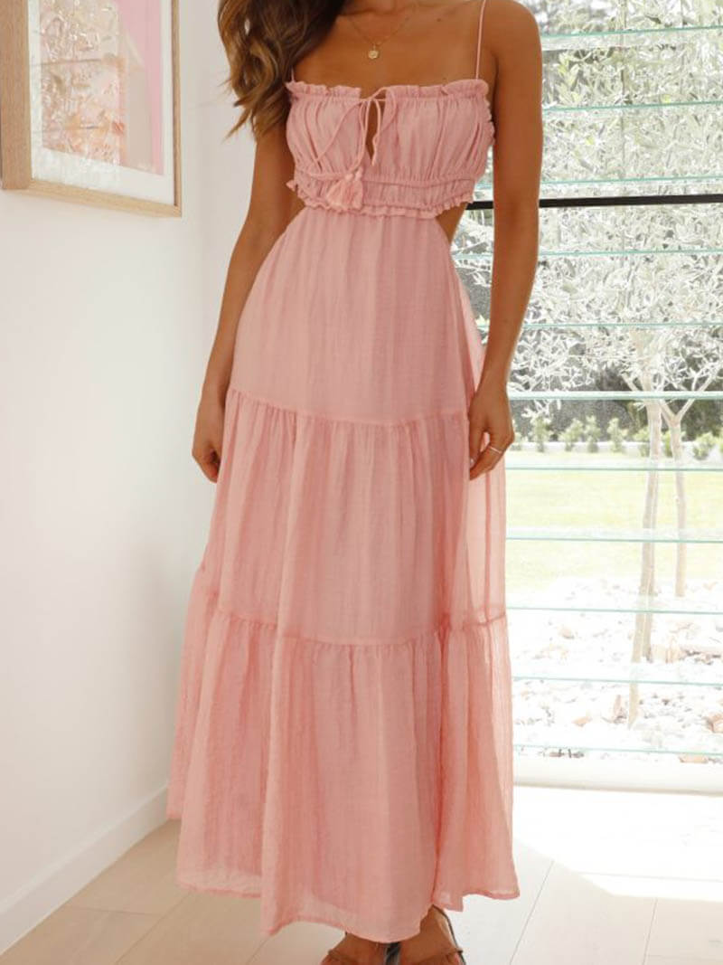 Women's glamorous burgundy evening gown with luxurious soft fabric and elegant fitted silhouette