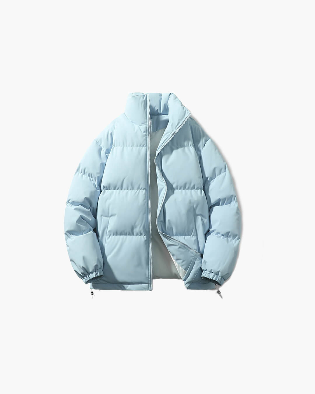 Women's weatherproof stand collar puffer jacket in classic color with polished everyday winter style