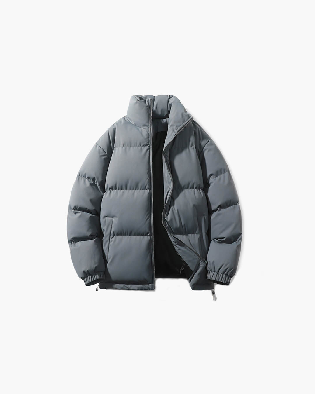 Women's weatherproof stand collar puffer jacket in versatile hues for polished everyday winter style