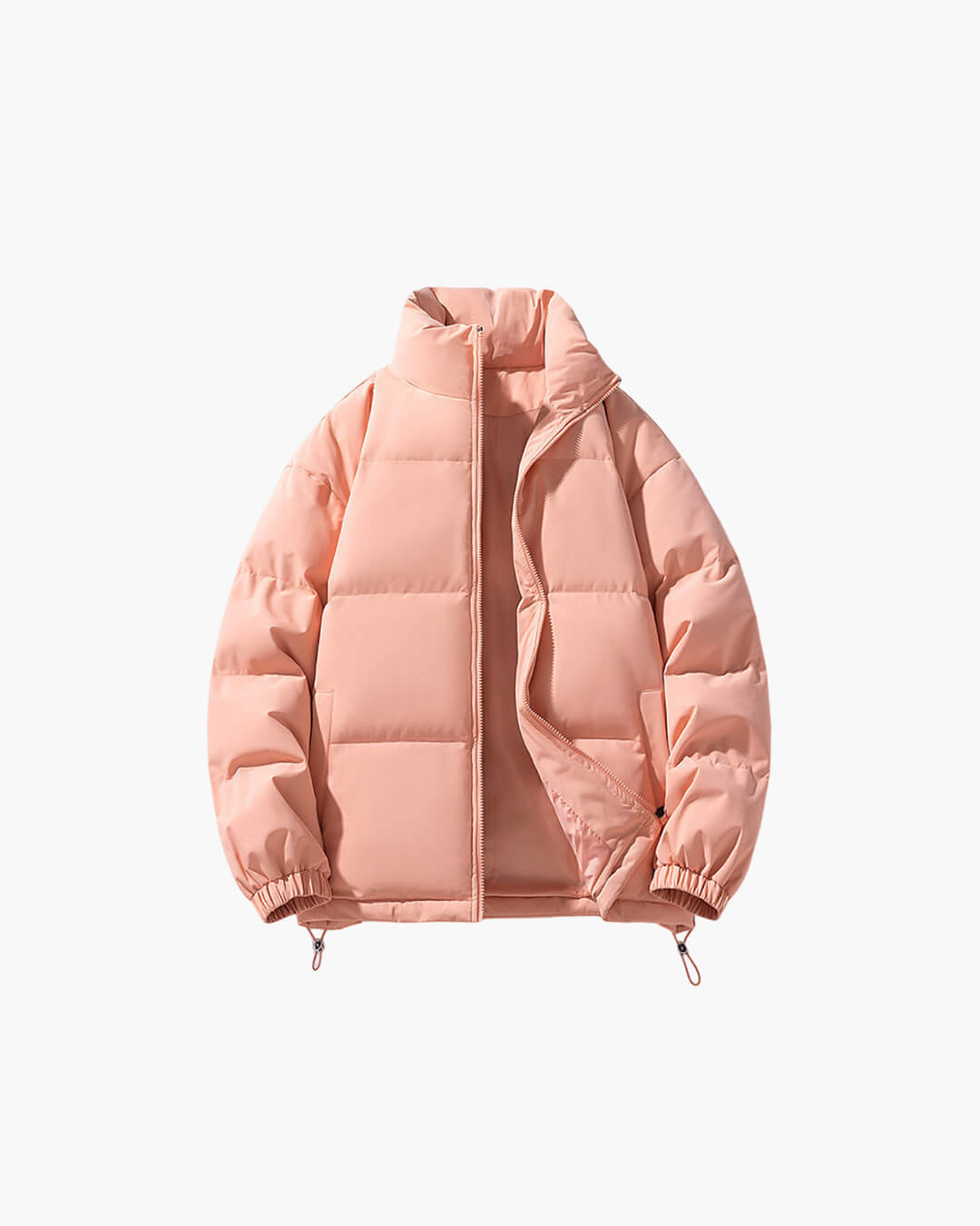 Women's weatherproof stand collar puffer jacket in classic hue with polished everyday winter style