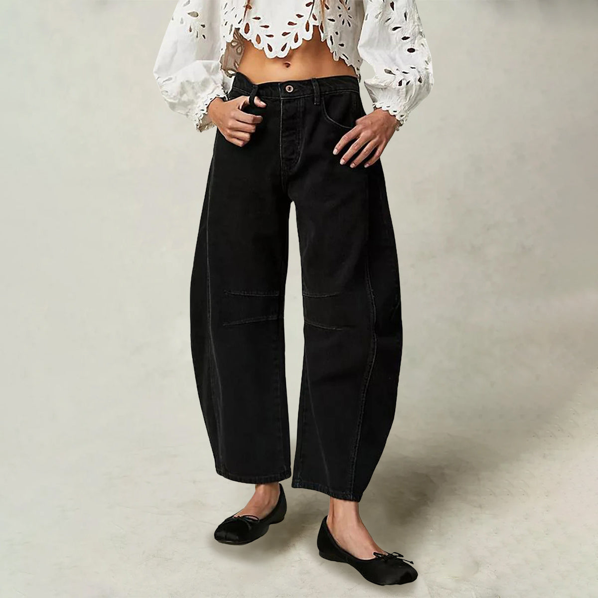 Sofia Amoretti City Pulse wide-leg ankle-length jeans cotton-polyester blend runway-ready trendsetter silhouette