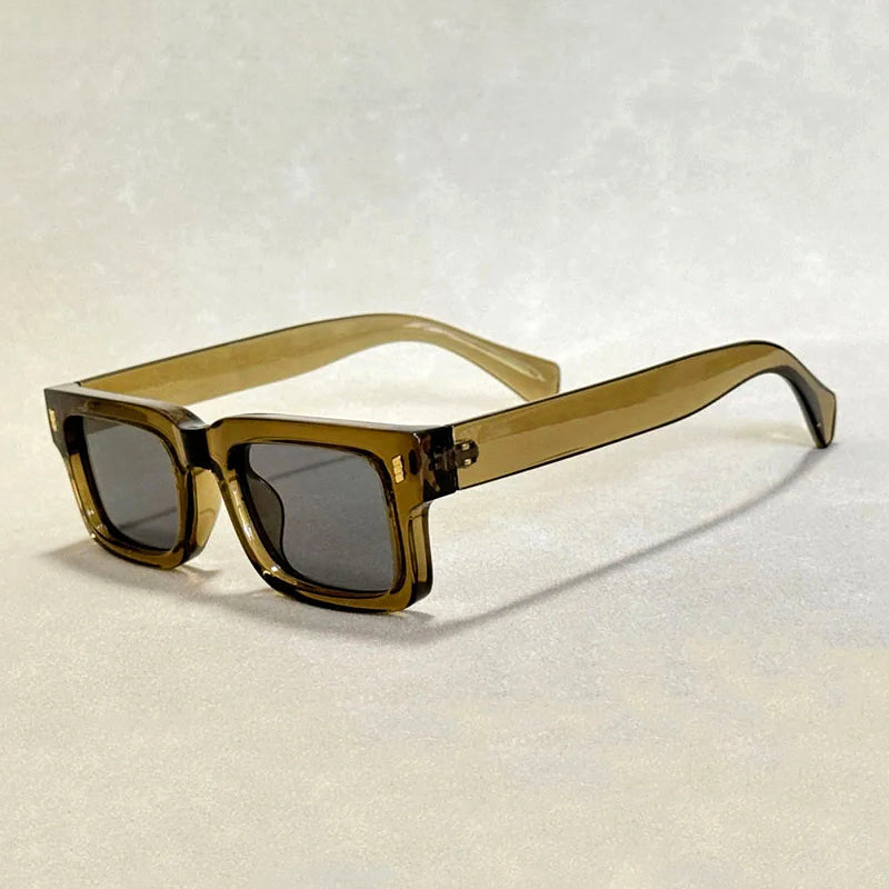 Sole Nero vintage sunglasses black bold frame UV400 protection retro style compact 48mm lenses