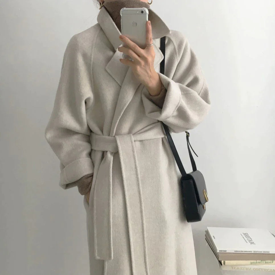 Hailey women's winter coat soft wrinkle-free fabric feminine relaxed silhouette everyday office wear