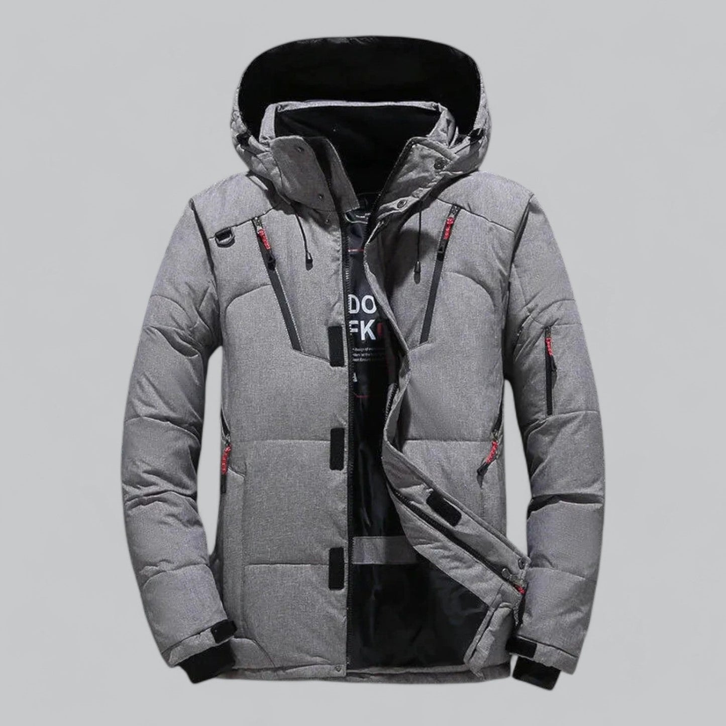 Men's insulated ski jacket windproof water-repellent urban outdoor winter coat stylish cold-weather