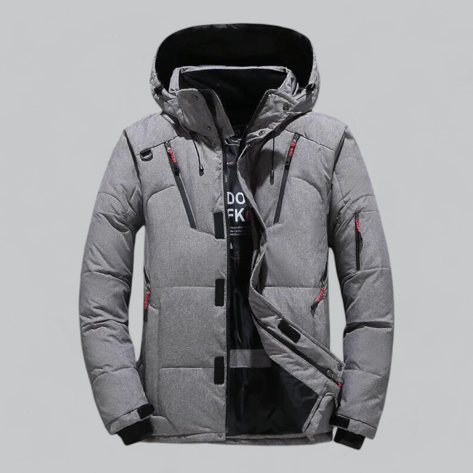 Men's insulated ski jacket windproof water-repellent urban outdoor winter coat stylish cold-weather