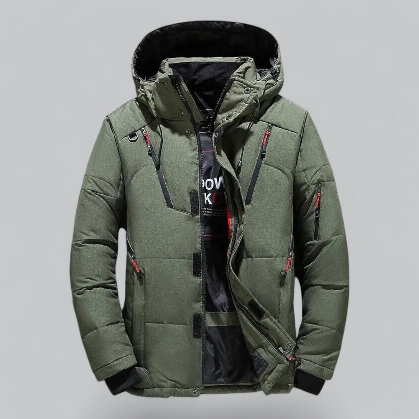 Men's insulated ski jacket windproof water-repellent urban outdoor winter coat stylish cold weather