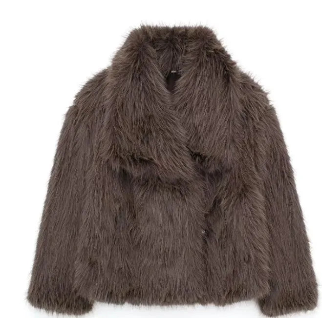 Wilda luxurious fleece insulated winter coat warm elegant style for fashion-forward adults