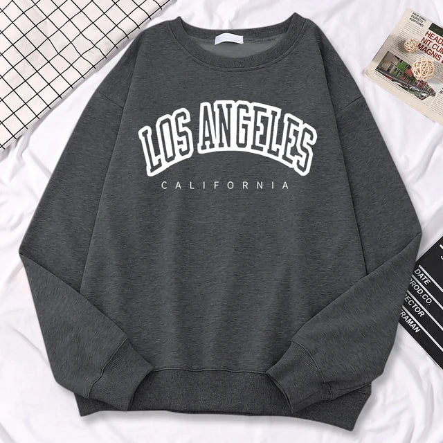 Women's oversized graphic print sweatshirt casual round neck relaxed fit everyday style