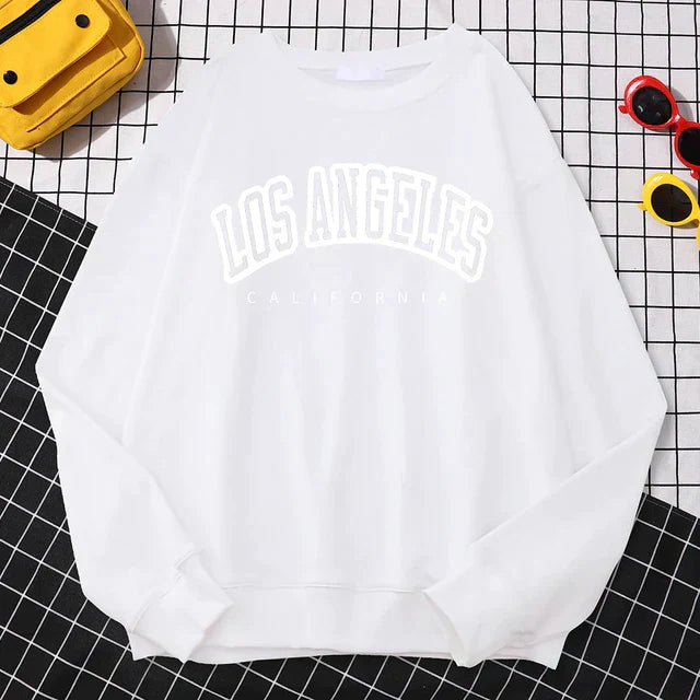 Women's oversized graphic print sweatshirt casual round neck pullover everyday comfort streetwear