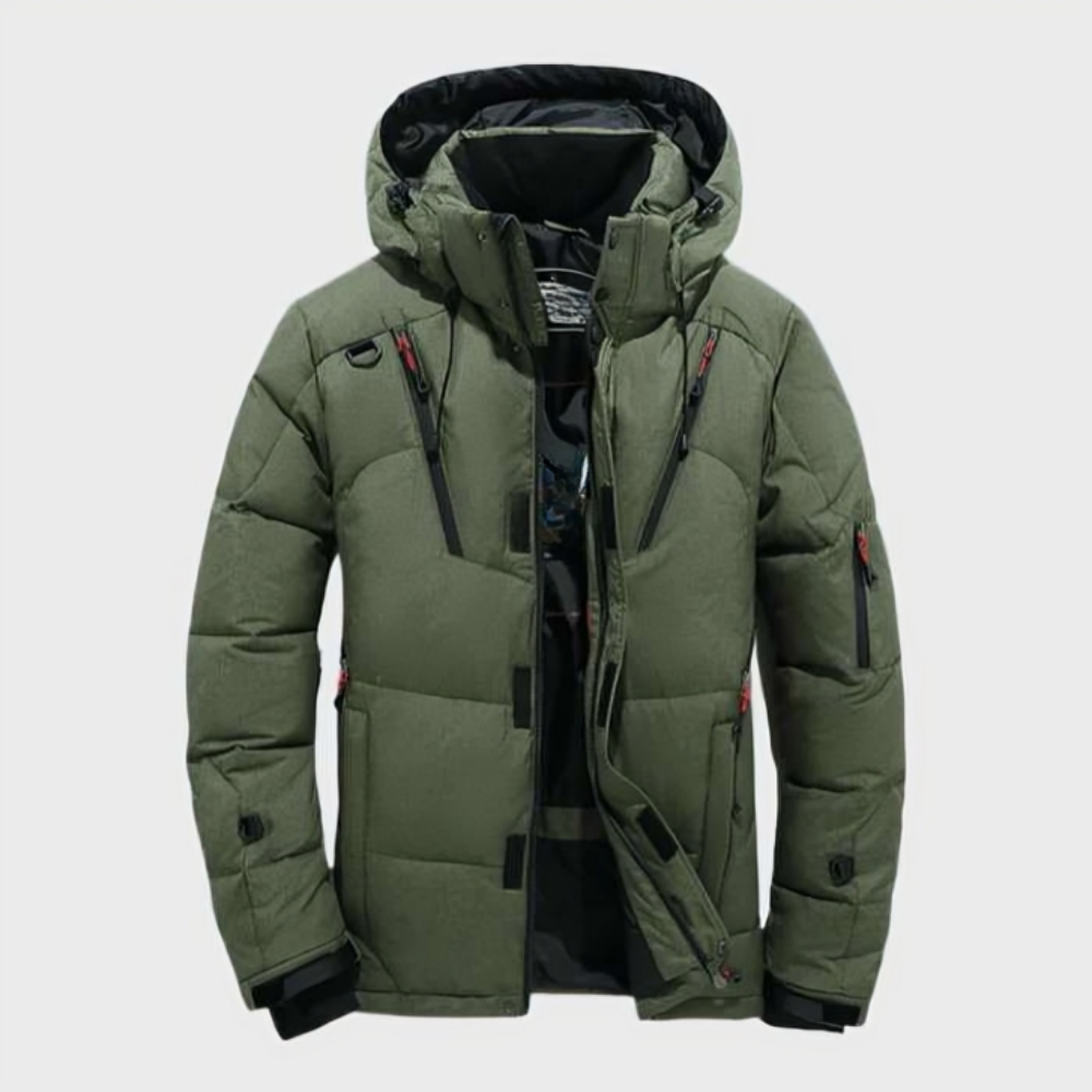 Adrian men's insulated lightweight waterproof rain jacket for outdoor all-weather performance