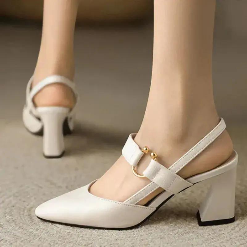 Women's supportive block heels with wide heel base, cushioned insole, and all-day comfort design