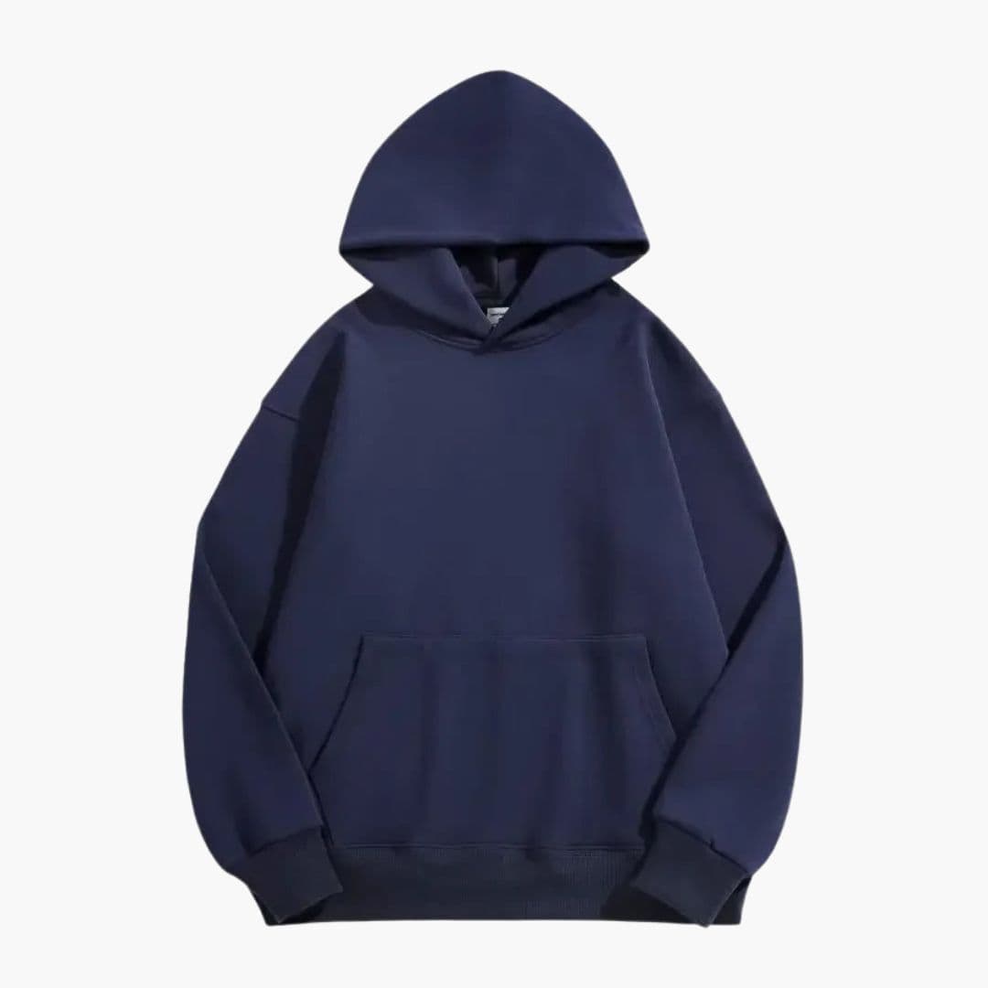 Men's casual pullover hoodie regular fit with adjustable drawstring hood and front kangaroo pocket