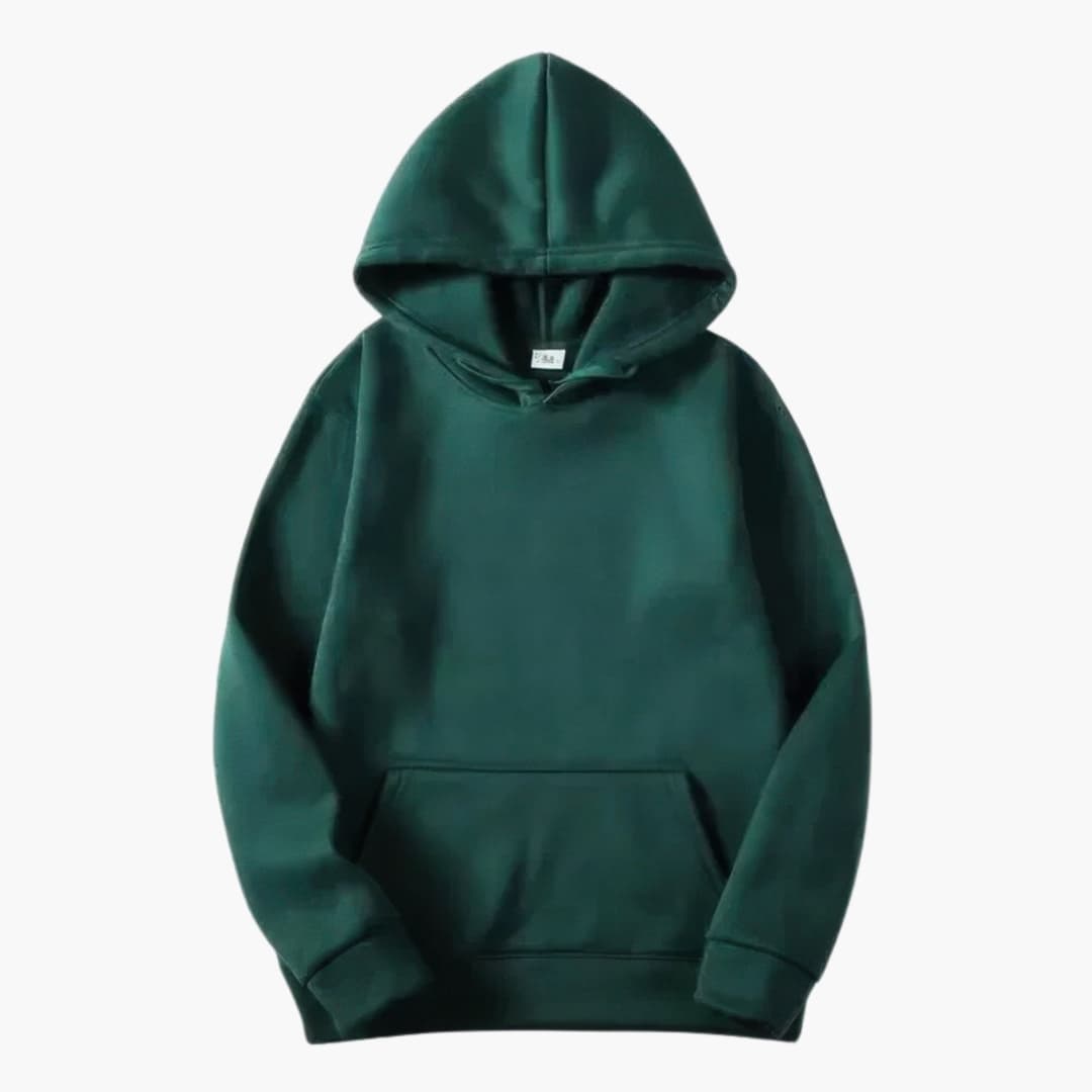 Women's loose fit drawstring hoodie sweatshirt with front kangaroo pocket for everyday casual comfort