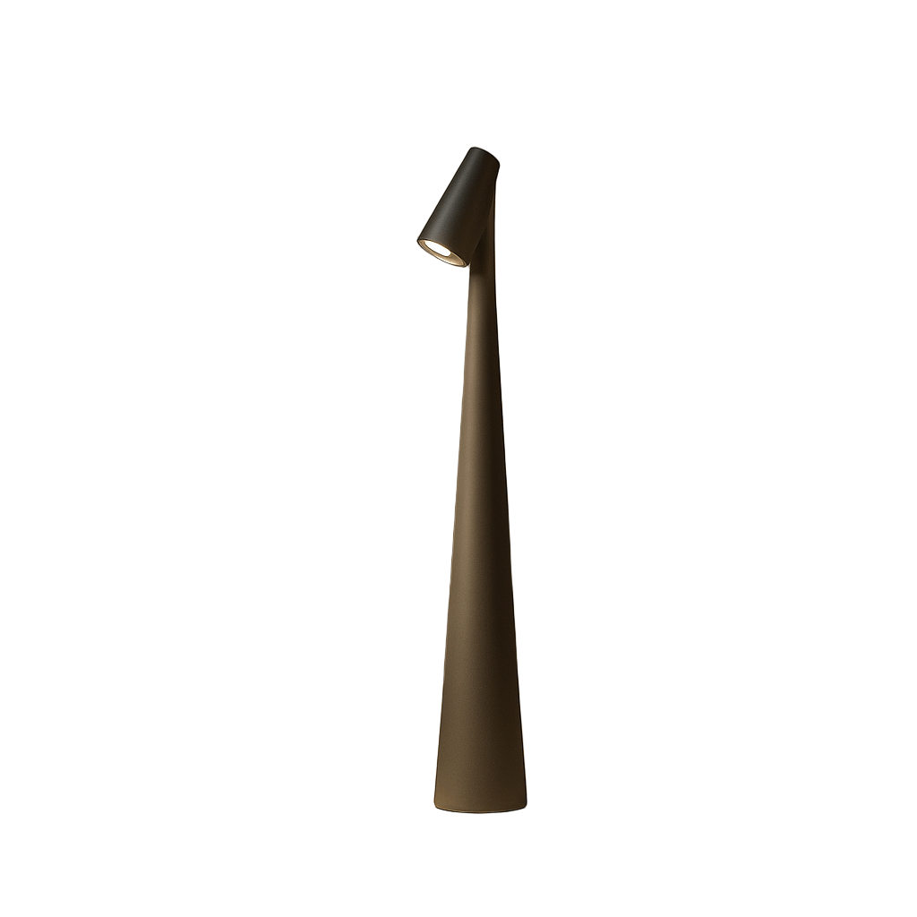 Modern rechargeable cordless table lamp with adjustable directional head for home office and living spaces
