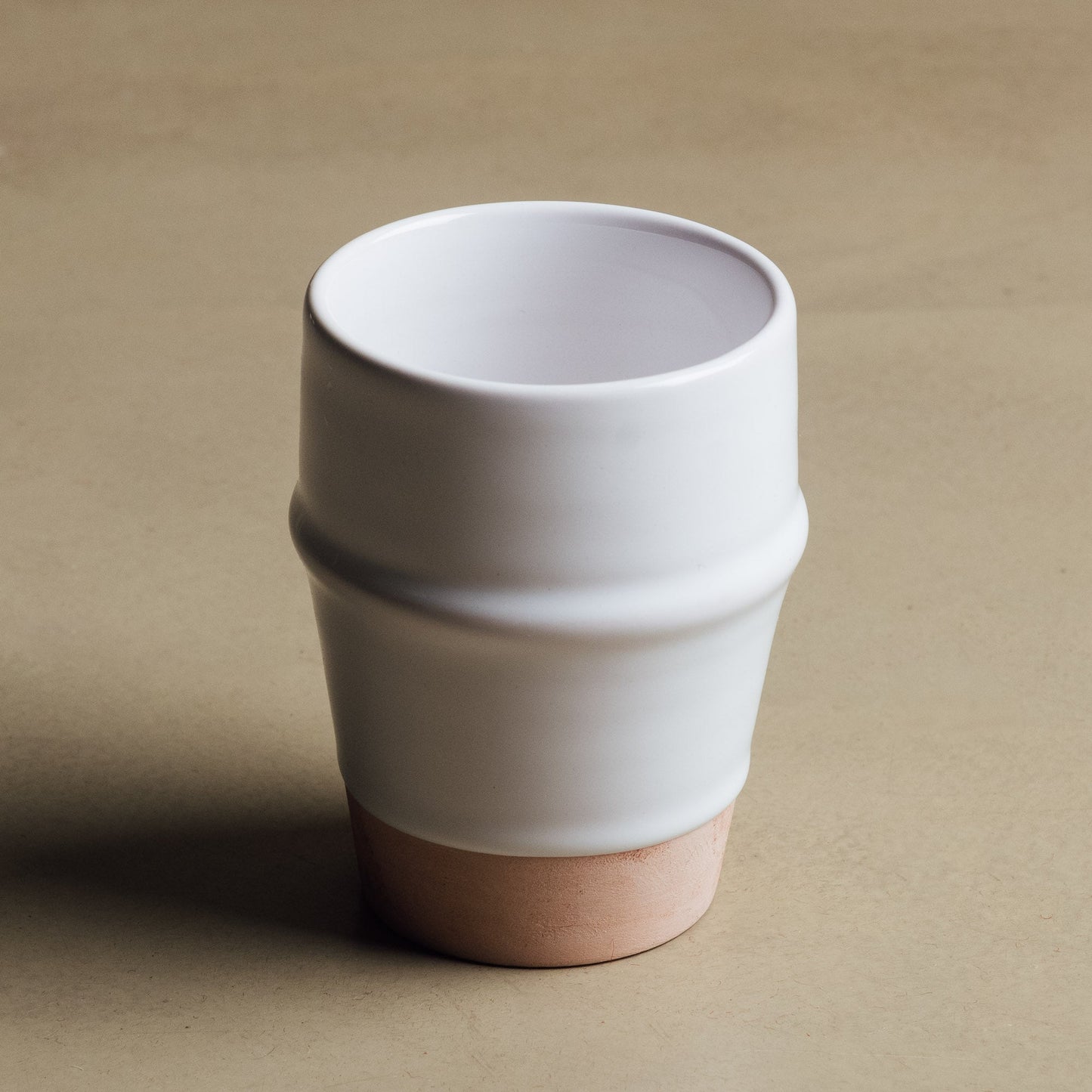 Earth Hues White & Tumbleweed Beldi Cup - Moroccan Dinnerware - Urbann-Vibe