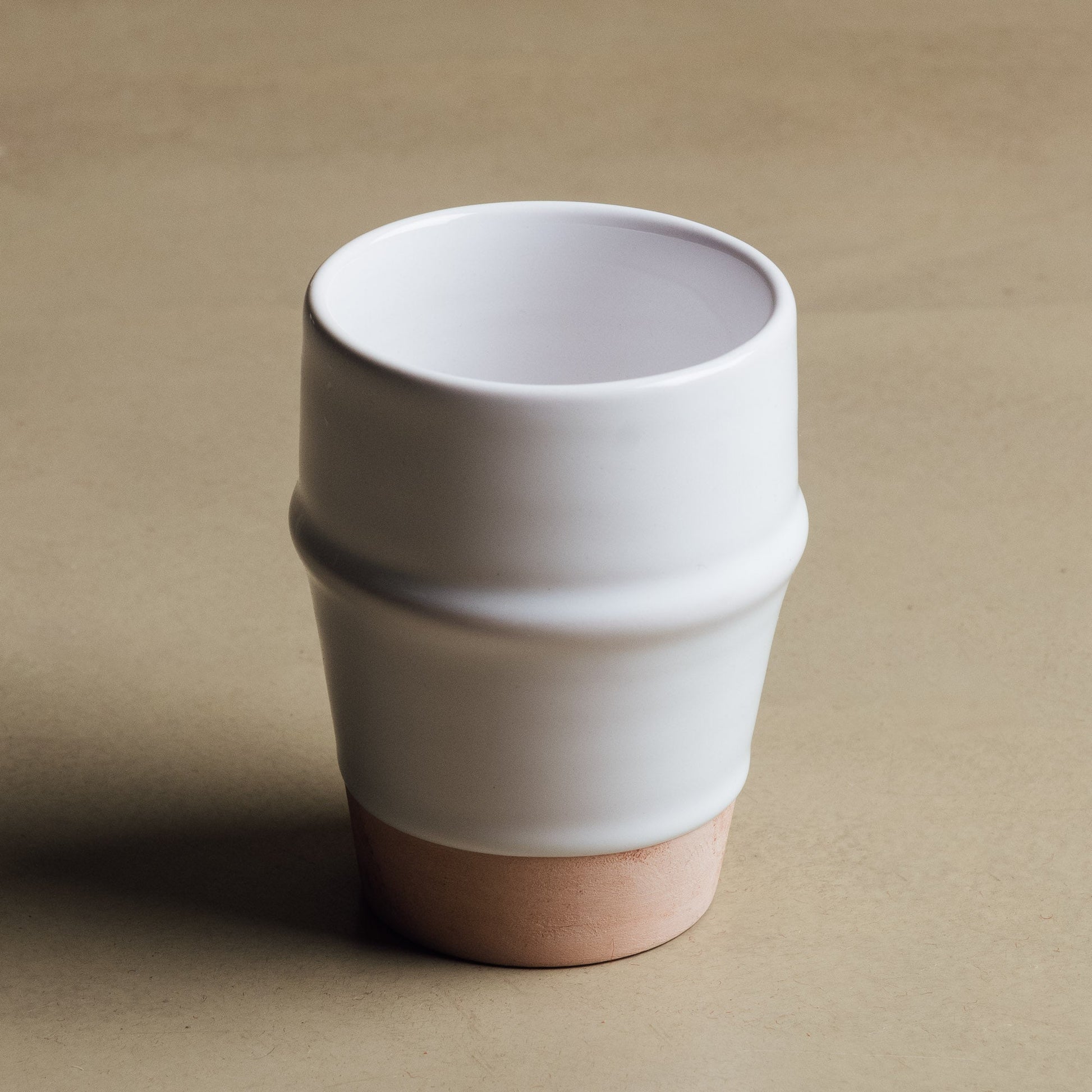Earth Hues White & Tumbleweed Beldi Cup - Moroccan Dinnerware - Urbann-Vibe