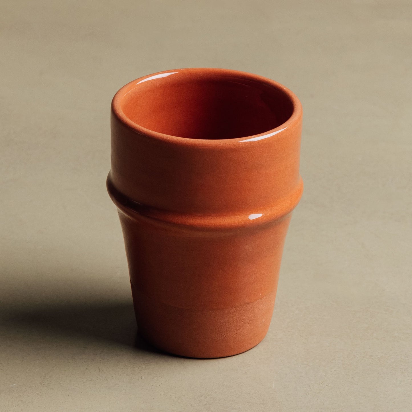 Earth Hues Ochre Red Beldi Cup - Moroccan Dinnerware - Urbann-Vibe
