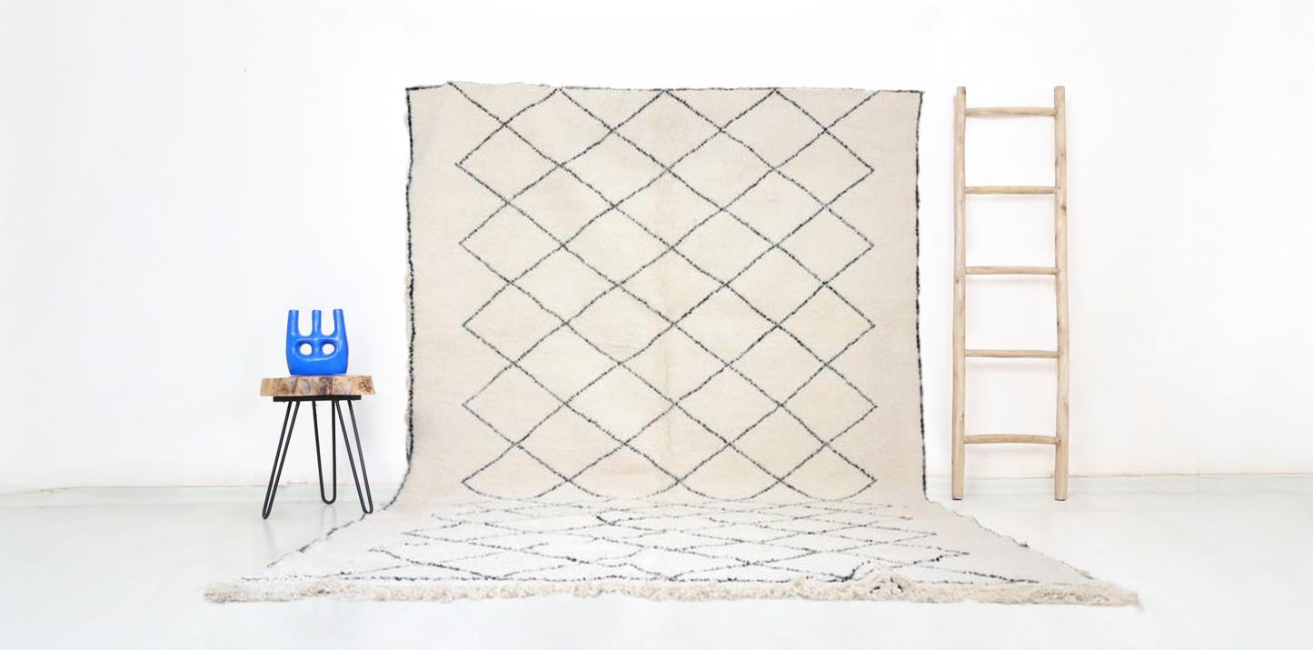 Tadla Beni Ourain Rug 8'6" x 11' - Urbann-Vibe