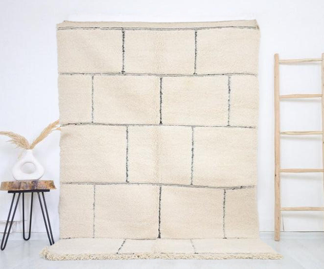 Tamila Beni Ourain Rug 5'1" x 7'8" - Urbann-Vibe