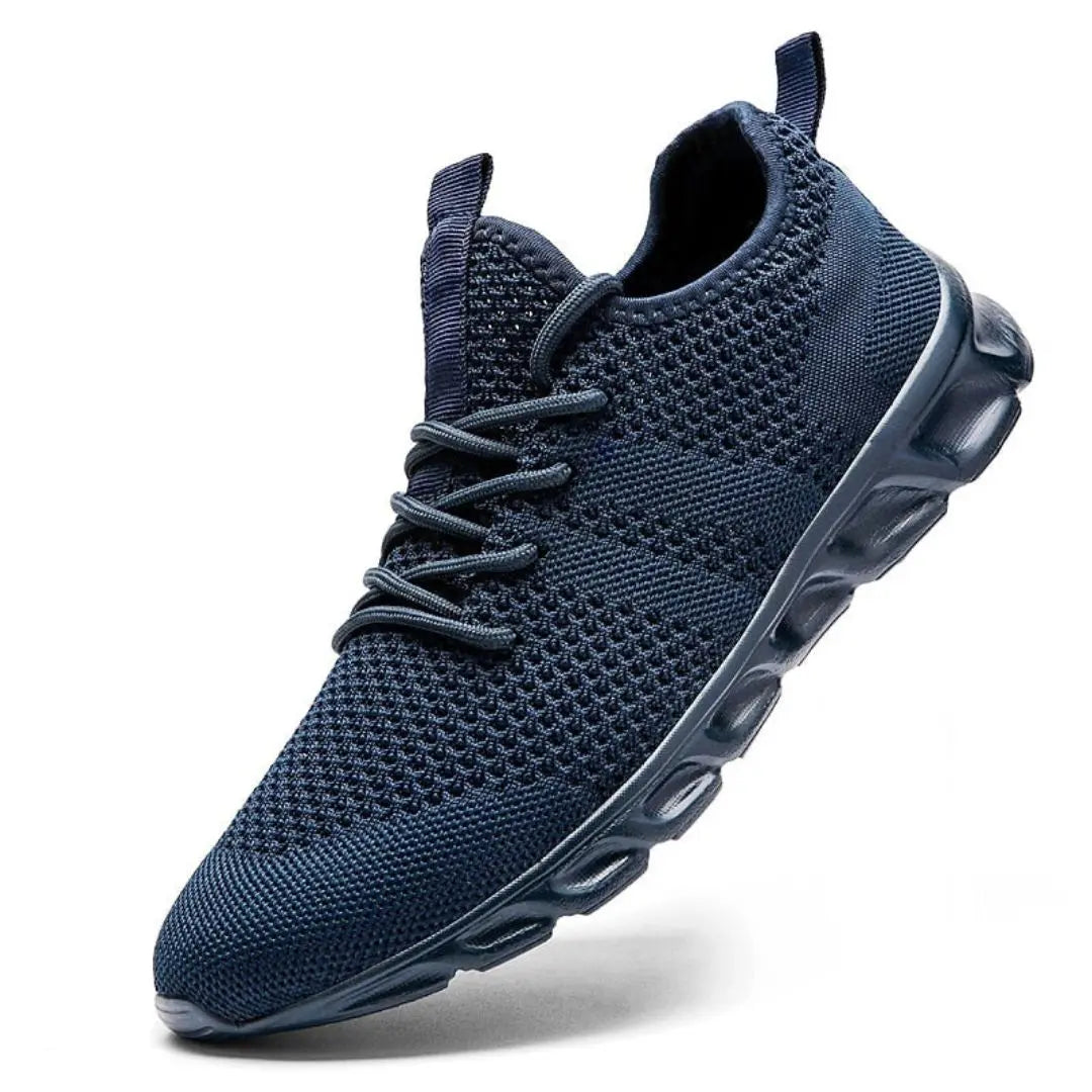 Men's Thane AeroFlex gray sneakers with seamless stretch upper and shock-absorbing performance sole