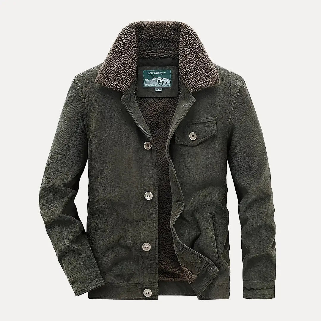 Bronco brown corduroy jacket rugged relaxed fit with ultra-soft lining for bold everyday style