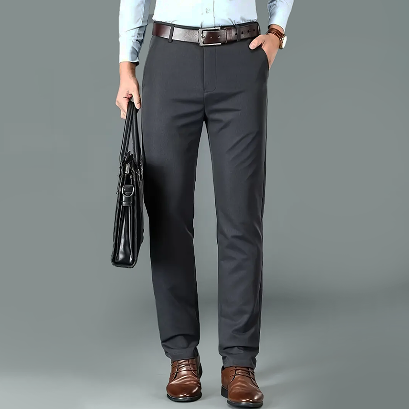 Urbann-Vibe Theodore Willow slim-fit dress pants, stretch polyester, professional refined comfort