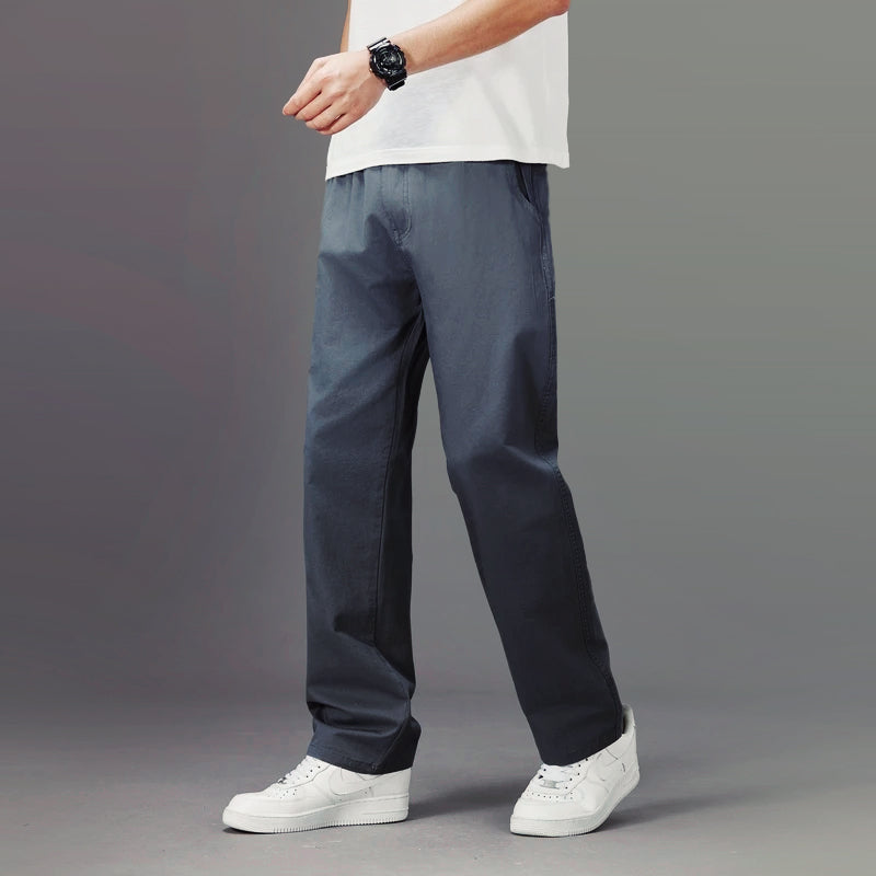Theodore Willow Firenze beige straight-leg relaxed fit casual pants cotton blend everyday comfort