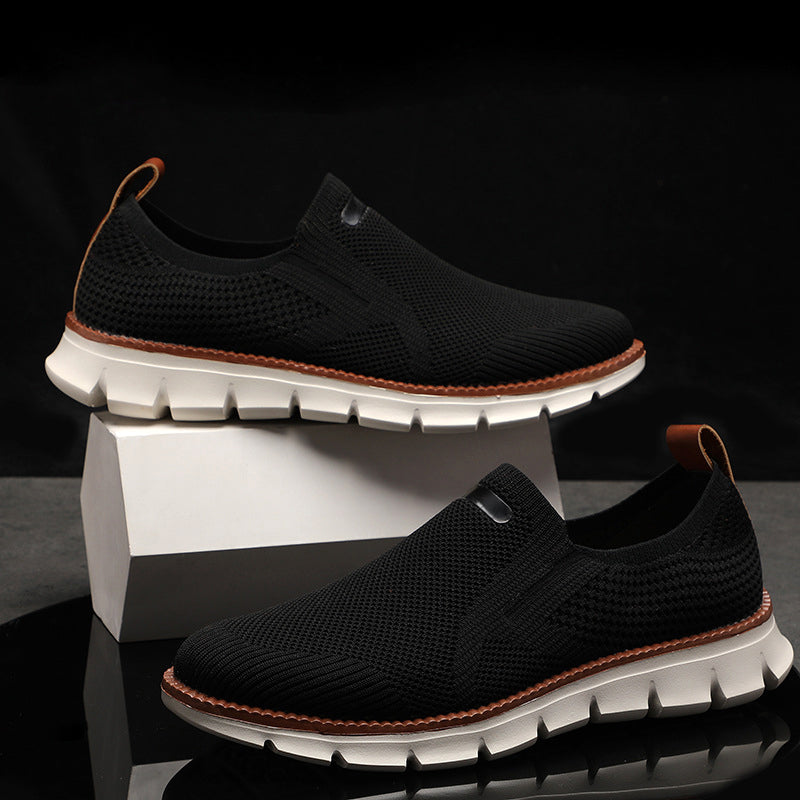 Urbann-Vibe Theodore Willow gray mesh slip-on shoes breathable knit upper casual comfort