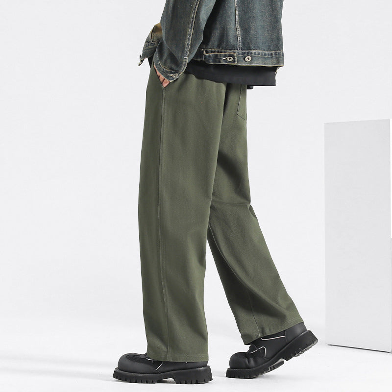 Theodore Willow loose-fit beige cotton flex pants with breathable stretch for modern everyday wear