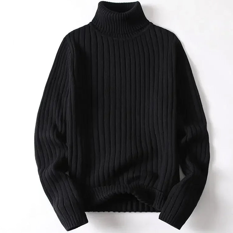 Theodore Willow roll top sweater soft knit cotton-acrylic blend cold-weather comfort