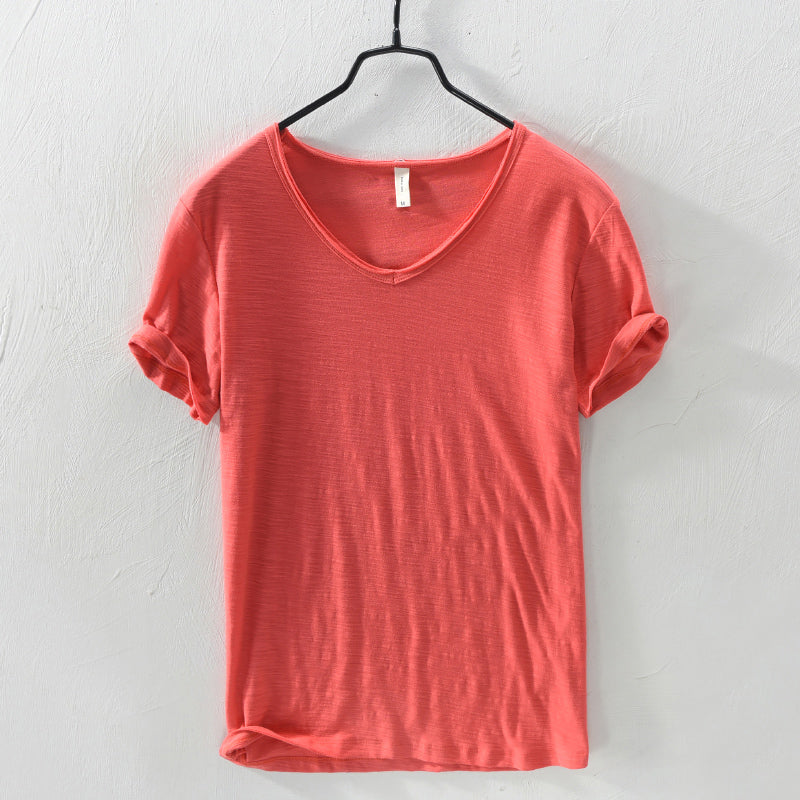 Theodore Willow Sydney white cotton relaxed-fit short-sleeve shirt with timeless everyday style