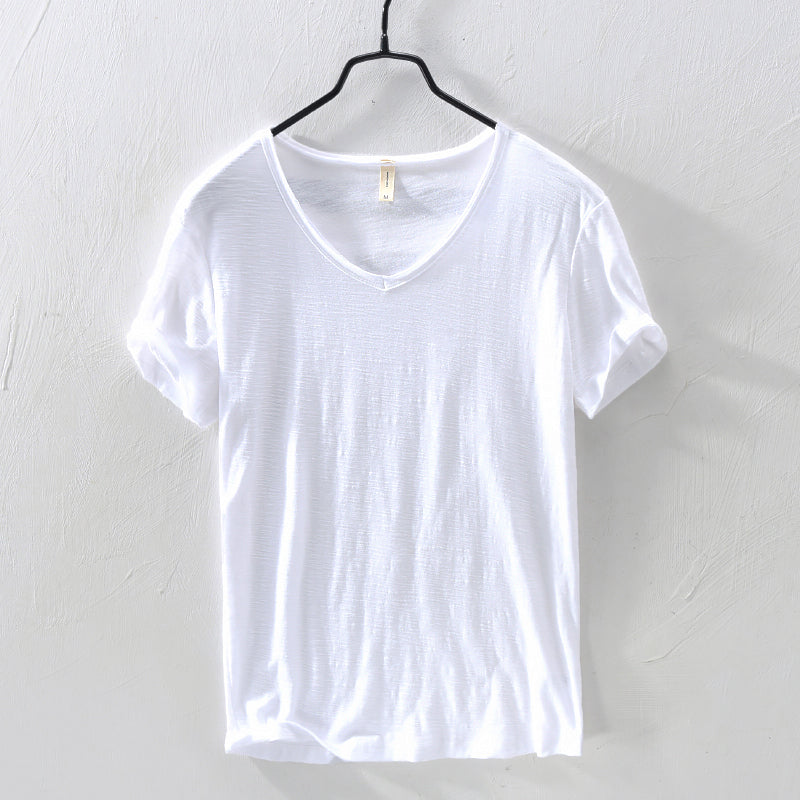 Theodore Willow Sydney white cotton short-sleeve shirt relaxed fit timeless everyday style