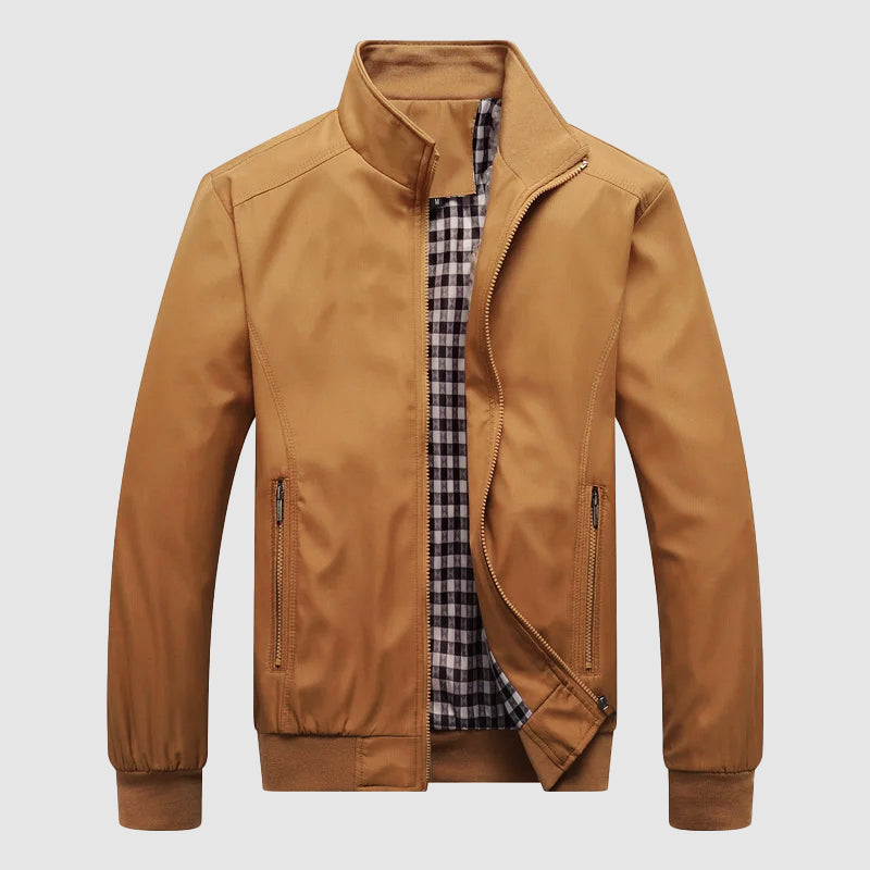 Theodore Willow Veneto lightweight bomber jacket classic silhouette elastic cuffs everyday casual style