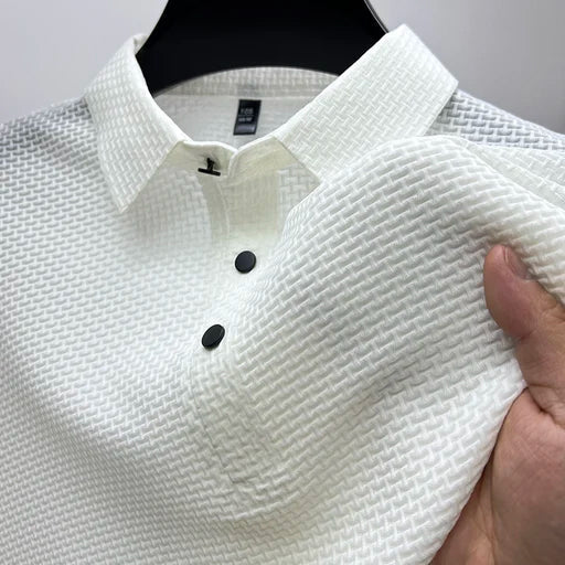 Theodore Willow Venice men's short-sleeve polo shirt classic collar premium polyester comfort