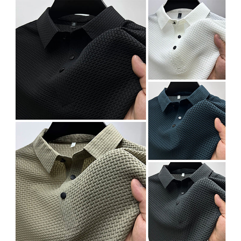 Theodore Willow Venice men's polo shirt classic collar short-sleeve polyester five-color collection